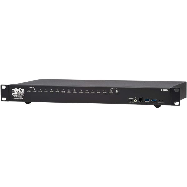 Eaton Tripp Lite Series 16-Port 4K HDMI/USB KVM Switch - 4K 60 Hz Video/Audio, USB Peripheral Sharing, 1U Rack-Mount, TAA - Image 8