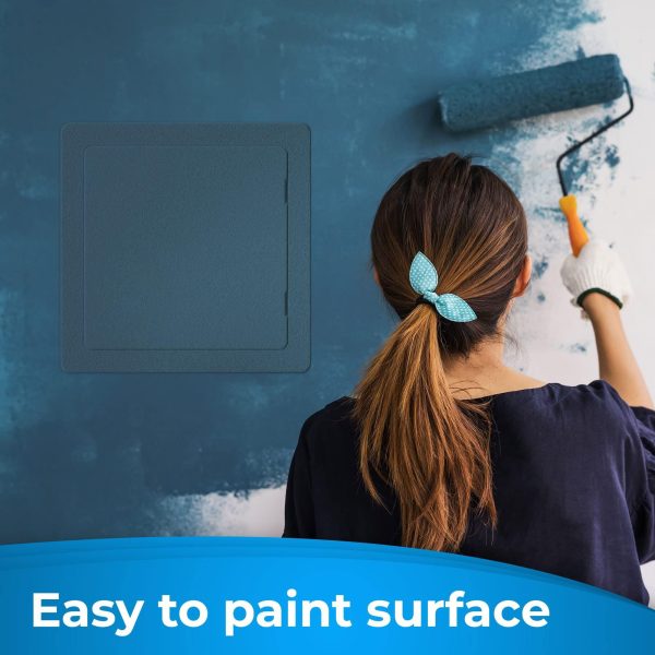 Access Panel for Drywall   22 x 22 inch   Wall Hole Cover   Access Door   Plumbing Access Panel for Drywall   Heavy Durable Plastic White - Image 4