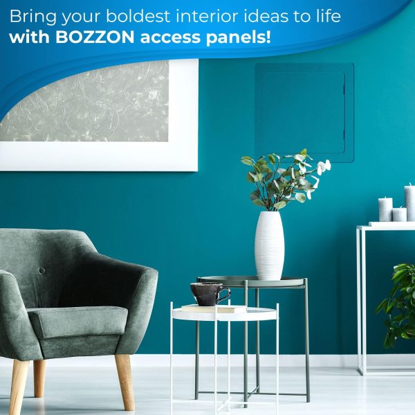 Access Panel for Drywall   22 x 22 inch   Wall Hole Cover   Access Door   Plumbing Access Panel for Drywall   Heavy Durable Plastic White - Image 6