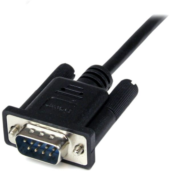 StarTech.com 1m Black DB9 RS232 Serial Null Modem Cable F/M - Image 4
