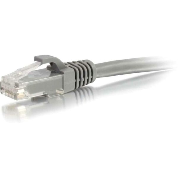 C2G 1ft Cat6 Ethernet Cable - Snagless Unshielded (UTP) - Gray - Image 3