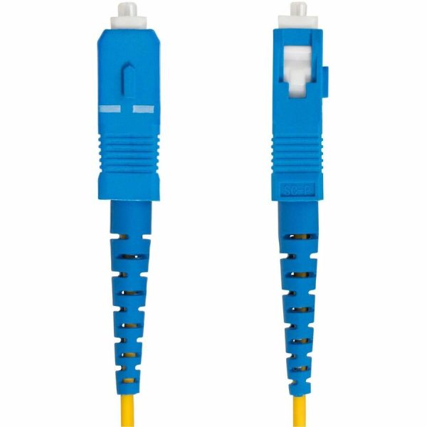 StarTech.com 5m (16.4ft) LC to SC (UPC) OS2 Single Mode Simplex Fiber Optic Cable, 9/125, 40G/100G, Low Insertion Loss, LSZH Jumper Cord - Image 4