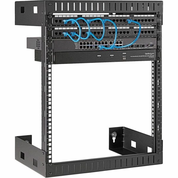 StarTech.com 2-Post 12U Heavy-Duty Wall-Mount Network Rack, 19" Open Frame Server Rack for Computer Equipment, Wall Mount Data Rack~ - Image 8