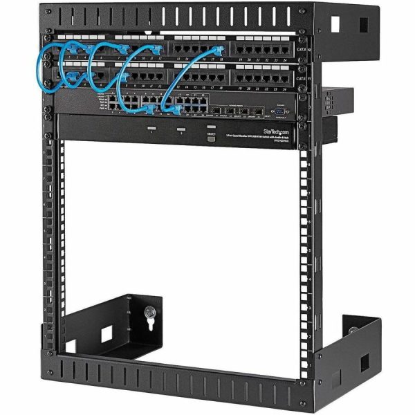 StarTech.com 2-Post 12U Heavy-Duty Wall-Mount Network Rack, 19" Open Frame Server Rack for Computer Equipment, Wall Mount Data Rack~ - Image 9