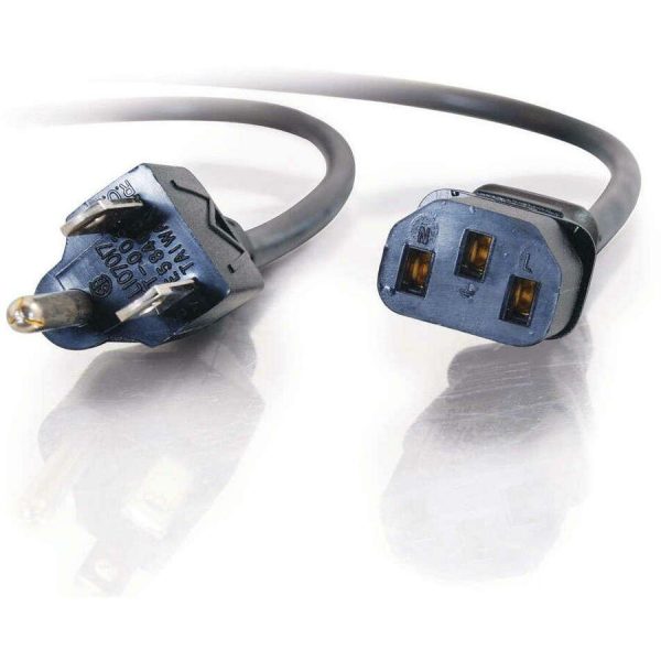 C2G 8ft Power Cord - 16 AWG - NEMA 5-15P to IEC320C13 - Computer Power - Image 2