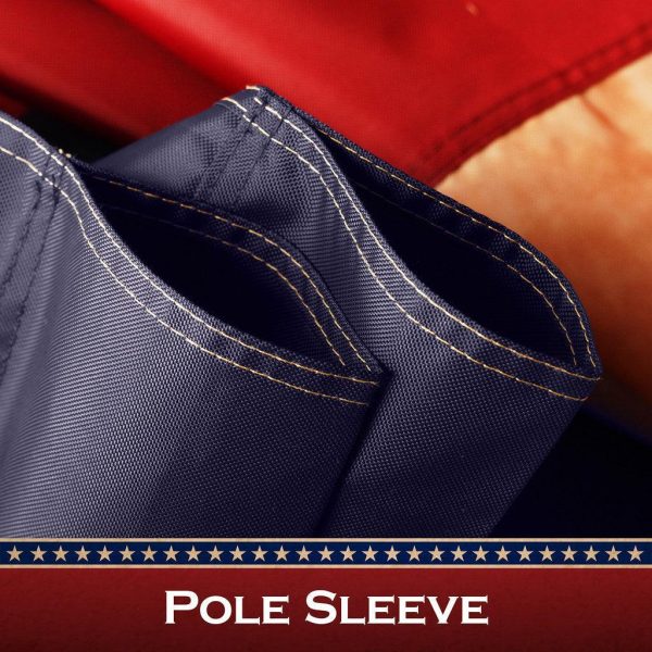 G128 3 Pack: Texas Tea-Stained Flag | 3x5 Ft | ToughWeave Pro Series Pole Sleeve Embroidered 420D Polyester | Embroidered Design, Indoor/Outdoor, High Quality, NO Flagpole Included - Image 2