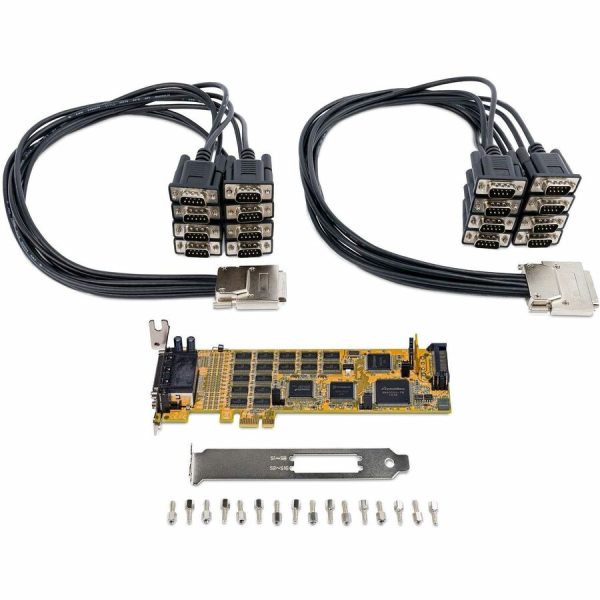 StarTech.com 16 Port PCI Express Serial Card, Low-Profile, High-Speed PCIe Serial Card with 16 DB9 RS232 Ports, TAA - Image 2