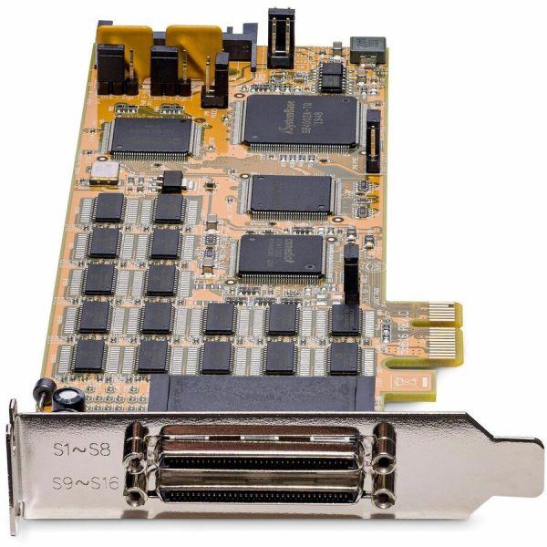 StarTech.com 16 Port PCI Express Serial Card, Low-Profile, High-Speed PCIe Serial Card with 16 DB9 RS232 Ports, TAA - Image 5