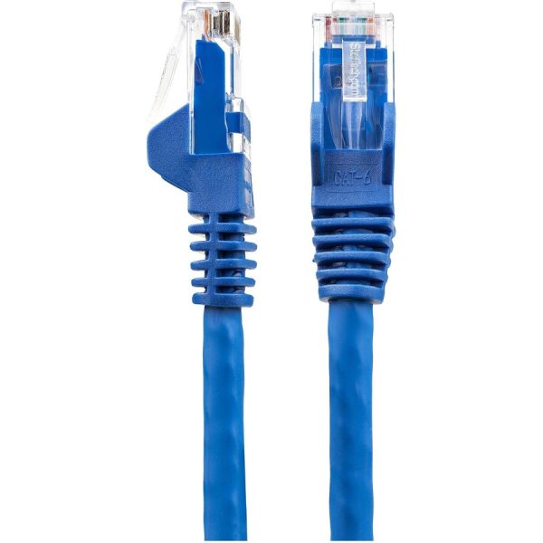 StarTech.com 50ft (15m) CAT6 Ethernet Cable, LSZH (Low Smoke Zero Halogen) 10 GbE Snagless 100W PoE UTP RJ45 Blue Network Patch Cord, ETL - Image 2