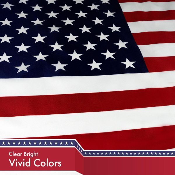 G128 Combo Pack: American USA Flag 3x5 Ft & Barbados Barbadian Flag 3x5 Ft | Both LiteWeave Pro Series Printed 150D Polyester, Brass Grommets - Image 7