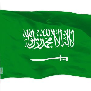 G128 - Saudi Arabia Flag 3x5 ft Printed Brass Grommets 150D Quality Polyester Flag