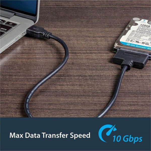 StarTech.com USB 3.1 (10Gbps) Adapter Cable for 2.5" SATA SSD/HDD Drives - Image 3