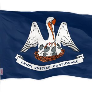 Louisiana State Flag 150D Printed Polyester 3x5 Ft