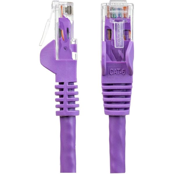 StarTech.com 14ft CAT6 Ethernet Cable - Purple Snagless Gigabit - 100W PoE UTP 650MHz Category 6 Patch Cord UL Certified Wiring/TIA - Image 2