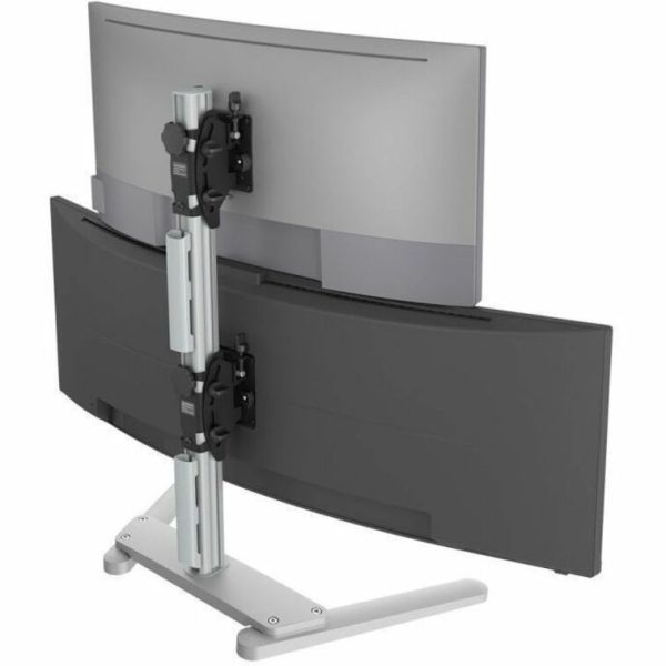 Atdec Freestanding Heavy Duty Dual Vertical Monitor Mount - Image 2