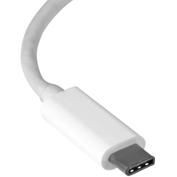 StarTech.com USB-C to Gigabit Ethernet Adapter - White - Thunderbolt 3 Port Compatible - USB Type C Network Adapter - Image 3