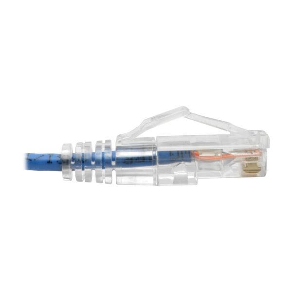 Eaton Tripp Lite Series Cat6 Gigabit Snagless Slim UTP Ethernet Cable (RJ45 M/M), PoE, Blue, 10 ft. (3.05 m) - Image 4