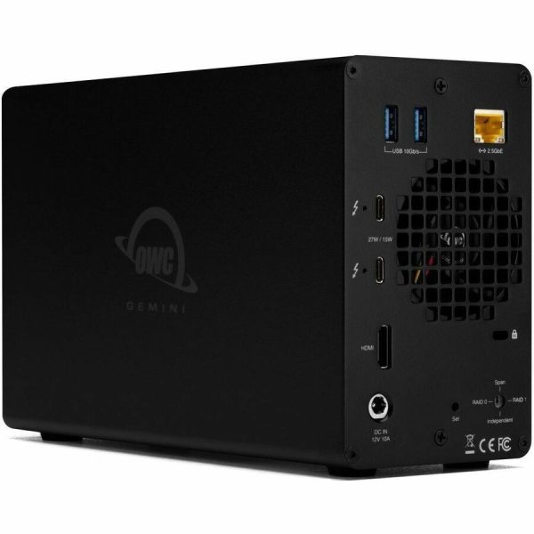 OWC 8TB Gemini Thunderbolt (40Gb/s) Dock And Dual-Drive HDD RAID External Storage Solution - Image 3