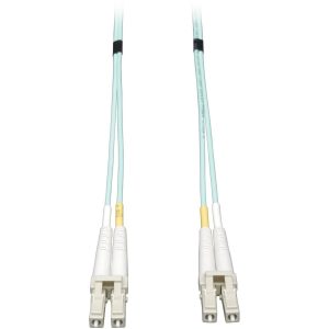 Eaton Tripp Lite Series 10Gb/40Gb/100Gb Duplex Multimode 50/125 OM3 LSZH Fiber Patch Cable (LC/LC), Aqua, 6M (19.7 ft.)