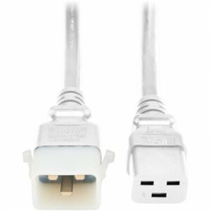 C19 TO P-LOCK C20 3FT WHT 6PK