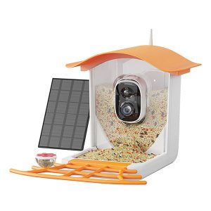 PerchMe SF-BF-MT01 Smart Bird Feeder with Camera (Mango Tango Awning)
