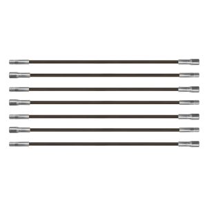 Chromex ADX1-1024 7-Piece 21-Ft. Fiberglass Chimney Brush Rods with 1/4-In. NPT Fittings