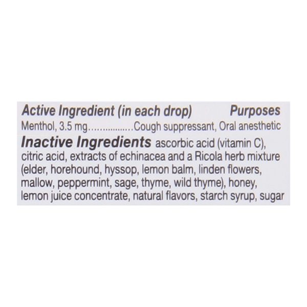 Ricola - Cough Drop Ech Honey Lemon - Case of 6-45 CT