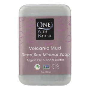 One With Nature - Bar Soap Volcanic Mud - 1 Each 1-7 OZ