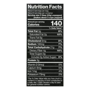 Black Jewell Microwave Popcorn - Butter - Case of 6 - 3-3.5 oz. bags each - 10.5 oz.