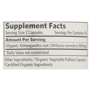 Organic India Wellness Supplements, Ashwagandha  - 1 Each - 90 VCAP