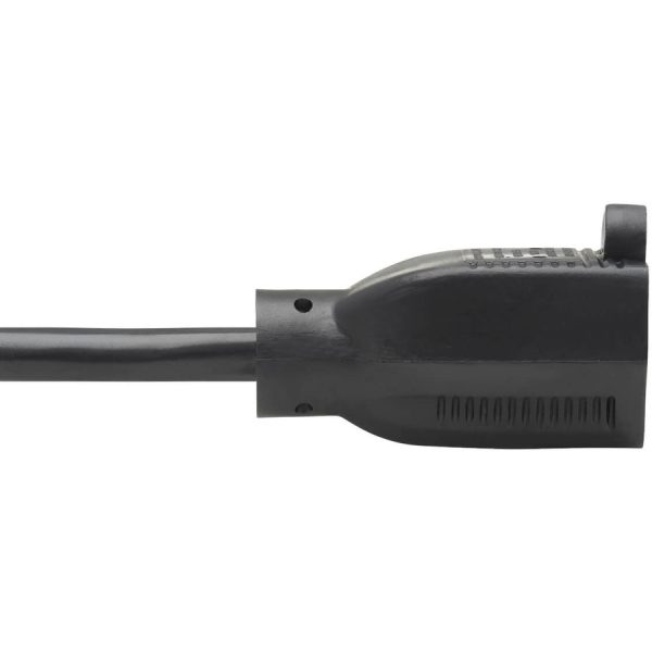 Eaton Tripp Lite Series Power Extension Cord, Right-Angle NEMA 5-15P to NEMA 5-15R - 13A, 120V, 16 AWG, 1 ft. (0.31 m), Black - Image 3
