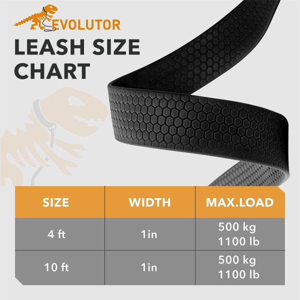 Evolutor Extra Heavy Duty Dog Leash 4 Ft   Durable Leash for Large Medium and Small Dogs   Strong Leashes for Large Breed Dogs   Walking Dog Leash (Orange) - Image 6