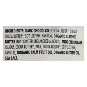 Chocolove Xoxox - Bites - Dark Chocolate Almonds and Sea Salt - Case of 8 - 3.5 oz.