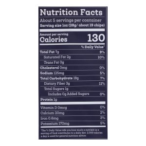 Siete Tortilla Chip - Nacho - Case of 12 - 5 oz