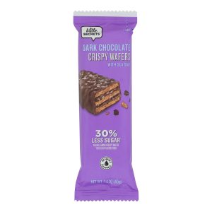 Little Secrets Crispy Wafer - Dark Chocolate With Sea Salt - Case of 12 - 1.4 oz.