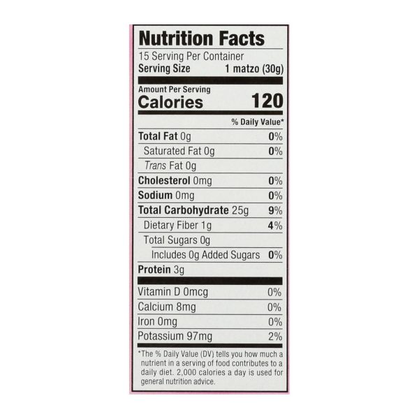 Streit's - Matzo Kosher for Passover - Case of 30-1 LB - Image 3
