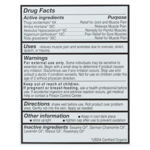 Forces Of Nature - Muscle Pain Management - 1 Each - 4 ML