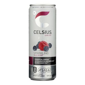 Celsius Sparkling Wild Berry Dietary Supplement  - Case of 12 - 12 FZ
