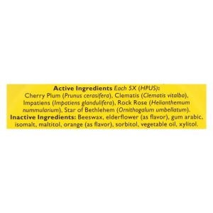 Bach Flower Remedies Rescue Remedy Pastilles Orange Elderflower - 1.7 oz - Case of 12