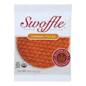 Swoffle Dutch Waffle - Original Caramel - Case of 16 - 1.16 oz.