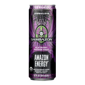 Sambazon Organic Amazon Energy Drink - Jungle Love - Case of 12 - 12 fl oz
