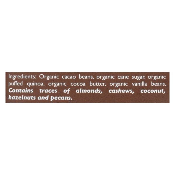 Taza Chocolate Stone Ground Organic Dark Chocolate Bar - Cacao Crunch - Case of 10 - 2.5 oz. - Image 2