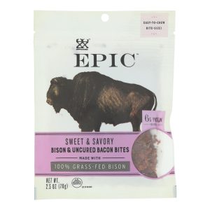 Epic - Jerky Bites - Bison Meat - Case of 8 - 2.5 oz.