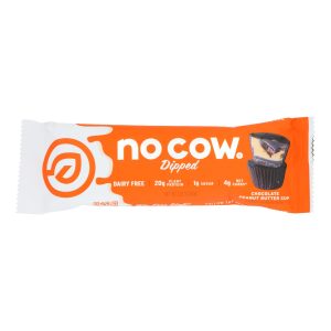 No Cow Bar - Bar Chocolate Peanut Butter Cup - Case of 12-2.12 OZ