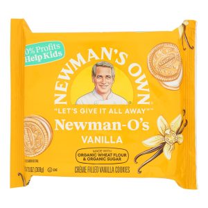 Newman's Own Organics Creme Filled Cookies - Vanilla - Case of 6 - 13 oz.