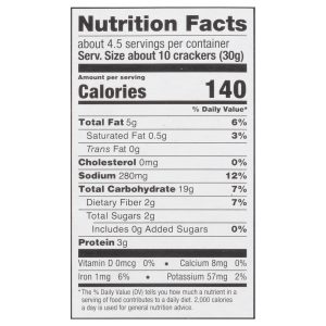 Patagonia Provisions - Crackers Organic Sourdough Sea Salt - Case of 6 - 4.4 Ounces