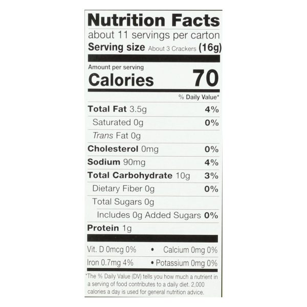 Miltons - Baked Crackers Oo&ss - Case of 8 - 6 OZ - Image 3