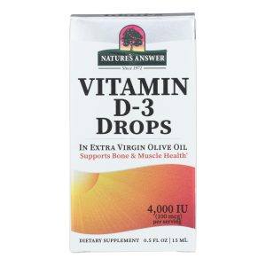 Nature's Answer - Vitamin D-3 Drops - 4000 IU - 0.5 fl oz