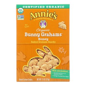 Annie'S Homegrown Bunny Grahams Honey - Case Of 12 - 7.5 Oz