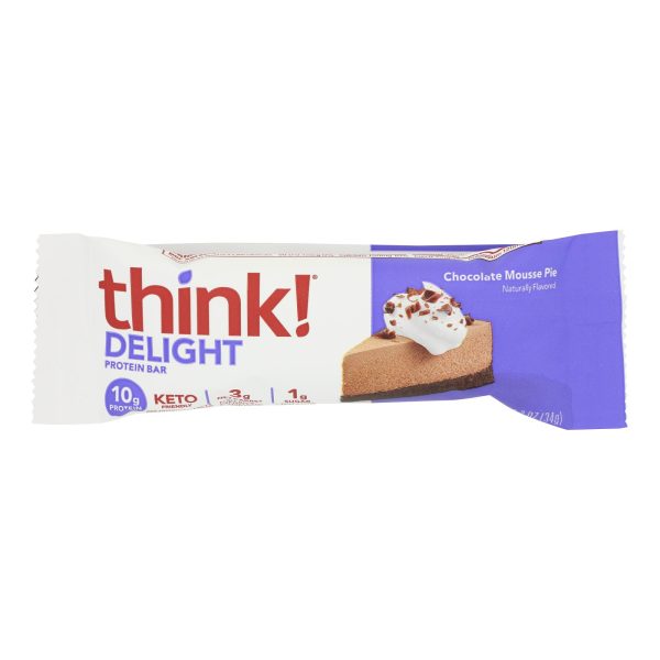 Think! - Protein Bar Kto Chocolate Mous Pie - Case of 10-1.2 OZ - Image 3